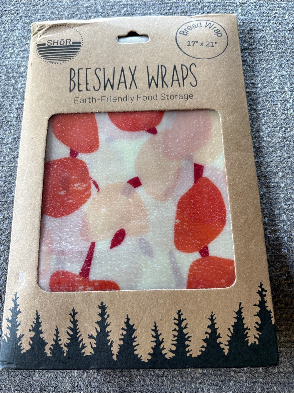 SHOR Bread Wrap Beeswax Wrap - Bread Wrap 17" x 21" NEW!